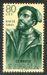 Stamps Spain -  1456-  Forjadores de América. Juan de Garay.