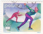 Stamps Poland -  INNSBRUCK-1976  - patinaje de velocidad