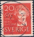 Sellos de Europa - Suecia -  CENT. DEL NACIMIENTO DEL AUTOR DRAMÁTICO AUGUSTE STRINDBERG. Y&T Nº 347