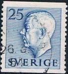 Sellos de Europa - Suecia -  GUSTAVO VI ADOLFO 1954. Y&T Nº 382