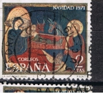 Sellos de Europa - Espa�a -  Edifil  2061  Navidad´71  Fragmento del altar de Avila. 