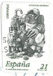 Stamps Spain -  Literatura Española. Personajes de Ficción