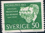 Sellos de Europa - Suecia -  60 ANIV. DEL PREMIO NOBEL. LAUREADOS EN 1901. Y&T Nº 490