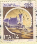 Sellos de Europa - Italia -  Castello dimiramare-Triestre