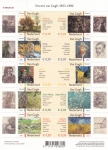 Sellos del Mundo : Europa : Holanda : Vincent van Gogh:  1853-1890