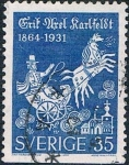 Sellos de Europa - Suecia -  CENT. DEL NACIMIENTO DEL POETA ERIK AXEL KARLFEDT. DENT A 3 LADOS. Y&T Nº 514a