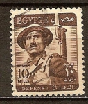 Stamps Egypt -  Soldado y Defensa.