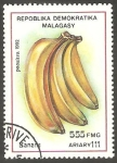 Sellos del Mundo : Africa : Madagascar : fruta banana