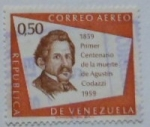 Stamps Venezuela -  PRIMER CENTENARIO DE LA MUERTE DE AGUSTIN CODAZZI