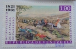 Stamps Venezuela -  140 ANIVERSARIO DE LA BATALLA DE CARABOBO