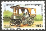 Stamps Asia - Cambodia -  Automóvil La Rapide de 1881
