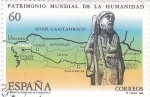 Stamps Spain -  patrimonio mundial de la humanidad-Camino de Santiago de Compostela