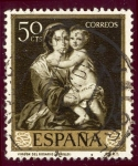 Sellos del Mundo : Europa : Espa�a : 1960 Bartolome Esteban Murillo. Virgen del Rosario - Edifil:1272