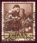 Sellos del Mundo : Europa : Espa�a : 1960 Bartolome Esteban Murillo. Niños contando monedas - Edifil:1279