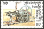 Stamps Cambodia -  Locomotora