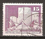 Stamps Germany -  Los nuevos edificios en la isla de pescadores,Berlín.DDR