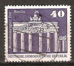 Stamps Germany -  Puerta de Brandenburgo de Berlín.DDR 