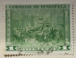 Stamps Venezuela -  FIRMA DEL ACTA DE LA INDEPENDENCIA