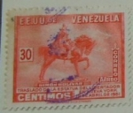 Stamps Venezuela -  TRASLADO DE LAESTATUA DEL LIVERTADOR EN NUEVA YORK 19 DE ABRIL DE 1951