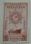 Sellos de America - Venezuela -  5 DE JULIO DE 1947 FLOTA MERCANTIL GRAN COLOMBIANA