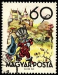 Stamps Europe - Hungary -  Fábulas (2da.serie)  El gato con botas. 1960.