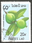 Stamps Laos -  psidium guajava