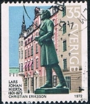 Stamps : Europe : Sweden :  CENT. DE LA MUERTE DE LOS JOHAN HIERTA, FUNDADOR DELPERIODICO AFTONBLADET. Y&T Nº 721