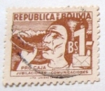 Stamps Bolivia -  PRO CAJA DE JUBILACIONES DE COMUNICACIONES