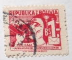 Stamps Bolivia -  PRO CAJA DE JUBILADOS DE COMUNICACIONES