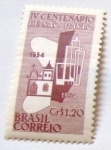 Stamps Brazil -  iv centenario de sao paulo 1554 -1954