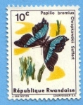 Sellos del Mundo : Africa : Rwanda : Papilo Bromius