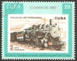 Stamps Cuba -  150 anivº del establecimiento del Ferrocarril en Cuba