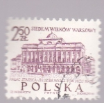 Stamps Poland -  Varsovia,  Palacio Staszica