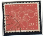 Stamps : Europe : Germany :  Juegos Olimpicos de Roma 1960