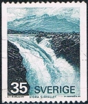 Sellos de Europa - Suecia -  STORA SJOFALLET, SALTO DE AGUA DEL NORTE DE SUECIA. Y&T Nº 827