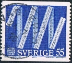 Stamps Sweden -  CENT. DE LA CONVENCIÓN MÉTRICA INTERNACIONAL. Y&T Nº 884