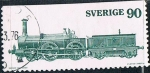 Sellos de Europa - Suecia -  LOCOMOTORAS A VAPOR CONSTRUIDAS EN SUECIA. Y&T Nº 894