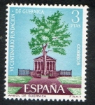 Stamps Spain -  1722- VI centenario de la funda.ción Guernica. Árbol de Guernica y templete.