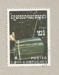 Stamps Cambodia -  Satélites espaciales