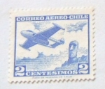 Sellos de America - Chile -  AVION