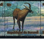 Stamps Burundi -  Hippotragus equinus