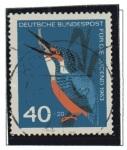 Stamps : Europe : Germany :  Aves - Martín Pescador        4/4