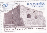 Sellos de Europa - Espaa -  zona del bajo pirineo catalán-castillo de Oix (Girona)