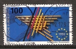 Stamps Germany -  Mercado Único Europeo. Estrella en colores alemanes.