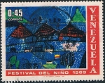 Stamps Venezuela -  FESTIVAL DEL NIÑO 1969. Y&T Nº 798