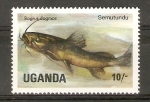 Sellos de Africa - Uganda -  BAGRUS   DOGMAC