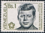 Sellos de America - Venezuela -  BICENT. DE LA INDEPENDENCIA DE LOS ESTADOS UNIDOS. J. F. KENNEDY. Y&T Nº 996