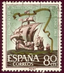 Sellos del Mundo : Europa : Espa�a : 1963 Congreso de Instituciones Hispanicas - Edifil:1513