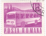 Sellos del Mundo : Europe : Romania : transporte - autocar