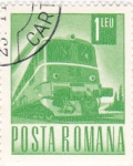 Stamps Romania -  transporte  -tren